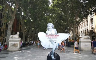 Sam Shaw exhibit of Marilyn Monroe in Palma de Mallorca, Spain, July 2019